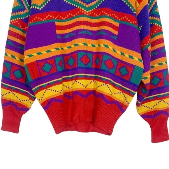 Vintage Meister Retro Southwestern Sweater Size Large - Picture 4 of 7